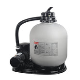 XtremepowerUS front assembly showing pump and 19-inch filter for fast filtration