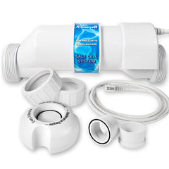 XtremepowerUS front view of replacement salt cell showing model and fit benefit