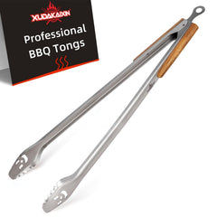 XUDAKAIXIN front view showing full 32-inch tongs for safer fireplace control