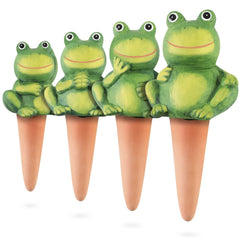 XueshouRT frog front view showing decorative planter spike and visual charm