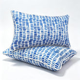 XXPILOS front view of both 12x20 pillows showing pattern and color benefits