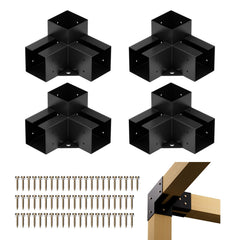 XYADX front view of 4-pack brackets showing configuration and easy assembly benefit