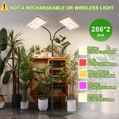 yadoker close-up of 572 LEDs panel highlighting full-spectrum light output benefit