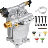 YAMATIC front-angled pump showing robust cast housing and durable finish benefit long life