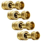 YAMATIC front packaging showing four brass quick-connect fittings for fast setup