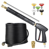 YAMATIC front packaging showing gun and 50 ft hose for ready setup
