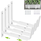 Y&M front view brackets mounted on railing showing secure support