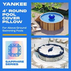 Yankee Pool Pillow close-up of 0.4 mm PVC texture highlighting puncture resistance
