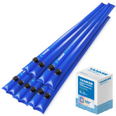 Yankee Pool Pillow front view showing full 10 ft tube and durable PVC benefit