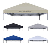 YANWEI front view of 8x8 canopy top showing full coverage and clean lines