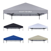 YANWEI gray canopy top front view showing full roof and secure fit benefit