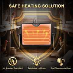 Yaobuld remote control held in hand for easy temperature adjustments