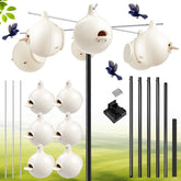 yaocom front assembled kit showing gourds and pole, easy backyard setup