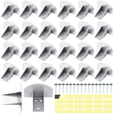 Yaocom front packaging showing 25-piece stainless steel snow guards for quick installation and protection