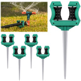 Yaocom front view pack of five stakes showing neat hose organization