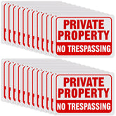 Yaocom front view of red and white sign shows clear warning and reliable visibility