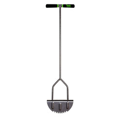 Yard Butler step edger front view showing tool ready for clean edges