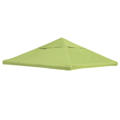 YardJoyliz front view of green replacement canopy showing full coverage and renewed appearance