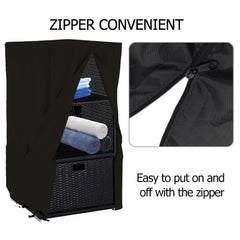 YardJoyliz zipper and drawstring detail, makes removal easy