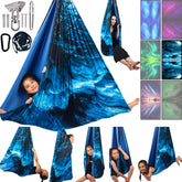 Yatoco front view shows full cocoon swing and roomy entrance for safe use