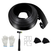 Yawfold front packaging showing full 4in x 66ft edging kit and contents, easy setup