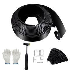 Yawfold front view of 4in x 33ft edging kit showing complete package benefits