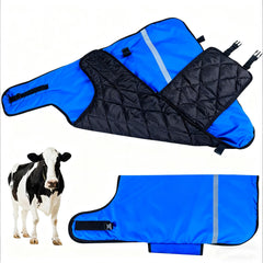 YAXSHIMU front view of calf blanket showing full coverage and easy fit