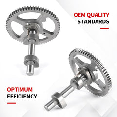 YDO camshaft held in hand showing scale and ease of replacement benefit