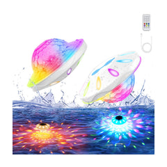 YDXZBC front view of floating pool lights showing bright colors and durable shell