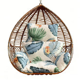 Yefound cushion front view shows floral pattern and plush padding for instant comfort