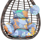 Yefound front view of floral cushion showing full pattern and shape, adds comfort