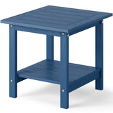 YEFU blue front view showing compact weatherproof design and sturdy surface