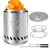 YEFU front view of compact fire pit showing neat profile and portability benefit