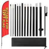 yeload full kit front view showing pole and stake for easy setup