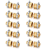 YELUN front view of brass connector kit showing complete set and benefit of readiness