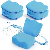 Yerliker front view of booster seat pair showing compact travel-ready design and comfort