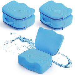 Yerliker front view of booster seat pair showing compact travel-ready design and comfort