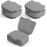 Yerliker front view of booster seat showing compact profile and comfort