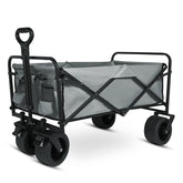 Yesker wagon front view showing sturdy frame and large cargo area for heavy loads