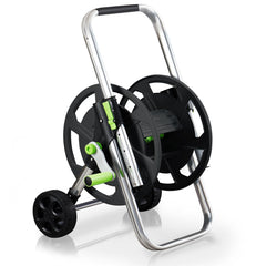YESTAR front view of assembled reel cart shows compact storage benefit