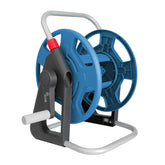 YESTAR front view of hose reel showing compact portable design and tidy storage