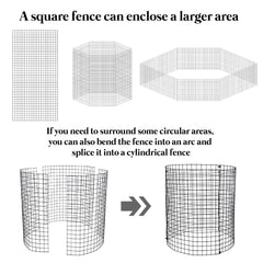 YEXEXINM rectangular mesh cage around garden bed offering robust animal protection