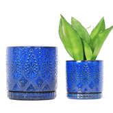 YFFSRJDJ front view of both pots showing clean retro design and easy styling