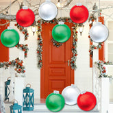 YHFUISK front packaging view showing ready-to-hang festive balls and pump benefit