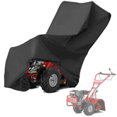 YHINGG front view of cover on tiller showing full protection and weather resistance