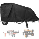 YHINGG front view of cover fitted on log splitter protecting from rain