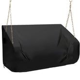 YHINGG front view of porch swing cover showing full fit and protection