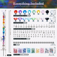 YHMQDU assorted colorful beads spread out for easy design planning