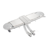 YIHAM front view of adjustable oblong burner showing telescoping length and durable finish