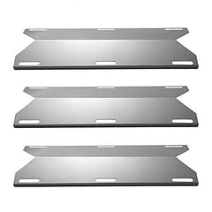 YIHAM front view of three stainless heat shields showing fit and shape, improving heat control